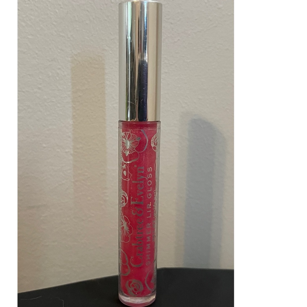 Crabtree & Evelyn Shimmer Lip Gloss Raspberry Pink NWOB HTF DISCONTINUED